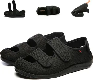 Men Women Diabetic Shoes,Edema Footwear,Adjustable Magic Stickers for Fat Feet,Wide Feet,Big Toes,Foot Diseases,Swollen Feet,Arthritis,Valgus Feet,Deformed Feet