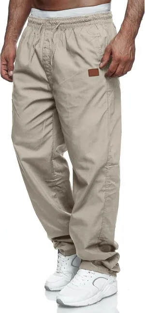 Mens Casual Jogger Pants Relaxed Fit Cargo Pants Drawstring Sweatpants Hiking Outdoor Twill Sport Pants