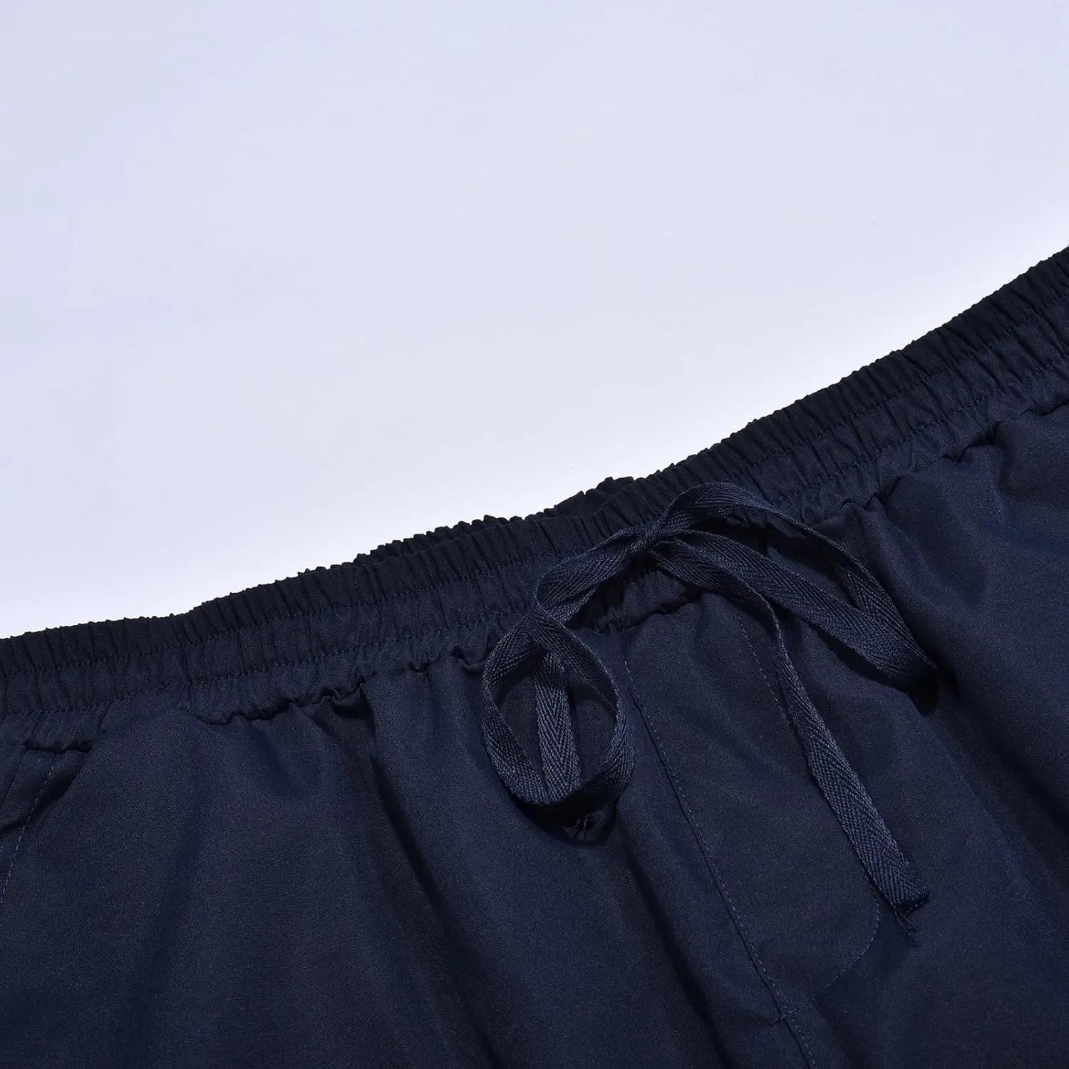 Mens Fashion Joggers Sweatpants Multi Woven Pocket Foot Rope Solid Pants Street Cargo Yoga Athletic Lounge Trousers