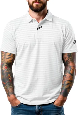 Men's Golf Polo Shirts UPF 50  Short Sleeve Dri Fit Polos Stretch Performance Collared Golf Casual Work Business Wear