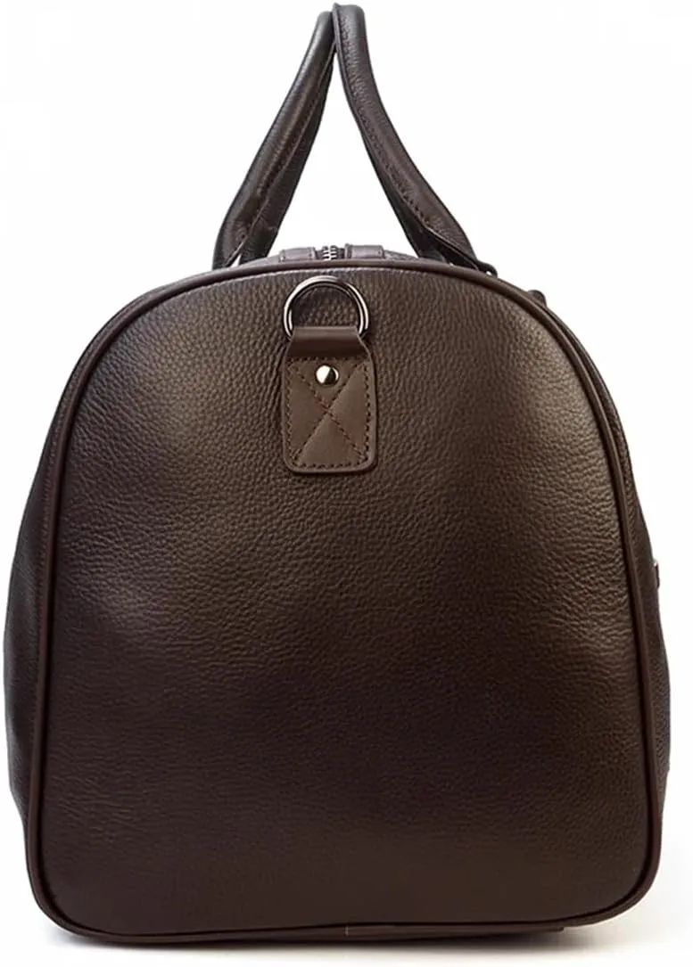 Men's Large Capacity Genuine Leather Travel Bag Soft Black Cowhide Casual Travel Luggage Large Weekend Shoulder Bag