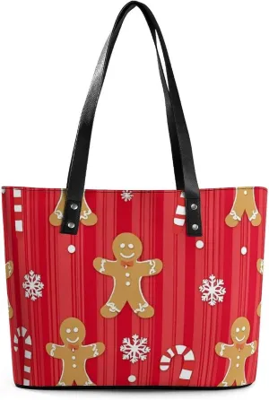 Men's Portable Tote Bag Trendy Modern Leather Handbag For Work Weekend