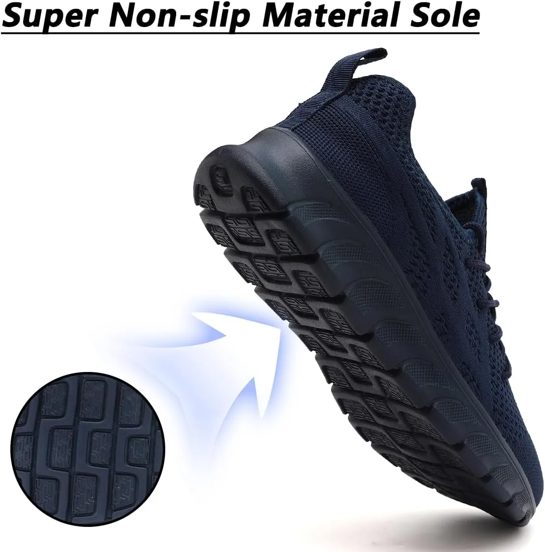 Men's Shoes Running Road Walking Sneakers Sports Athletic Workout Gym Shoes Casual Comfortable Breathable Fashion