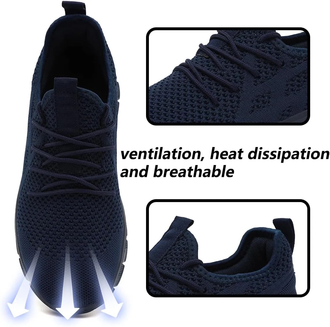 Men's Shoes Running Road Walking Sneakers Sports Athletic Workout Gym Shoes Casual Comfortable Breathable Fashion