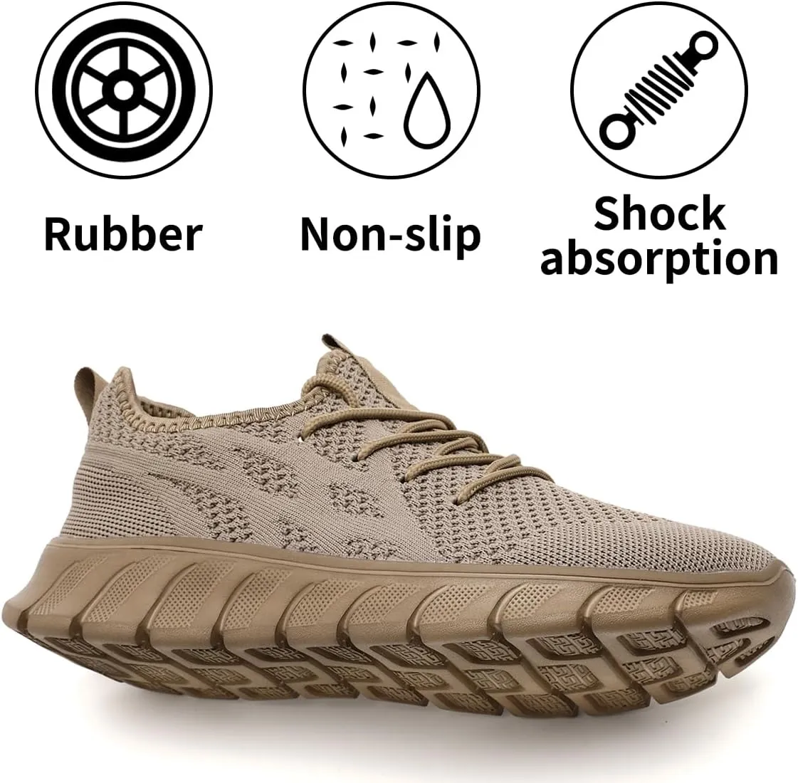 Men's Shoes Running Road Walking Sneakers Sports Athletic Workout Gym Shoes Casual Comfortable Breathable Fashion
