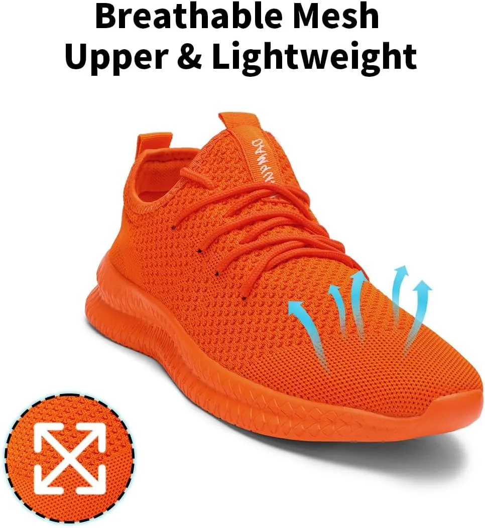Men's Shoes Running Walking Sneakers Casual Tennis Slip on Shoes Lightweight Breathable Fashion Comfortable Workout Athletic for Shoes Gym Sports