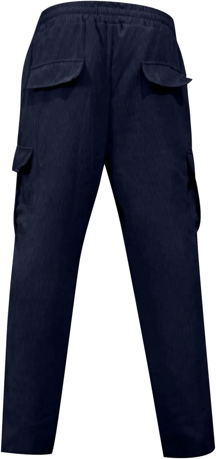 Mens Sweatpants Loose Fit Drawstring Elastic Waist Casual Baggy Pants Summer Hippie Hip Hop Trousers