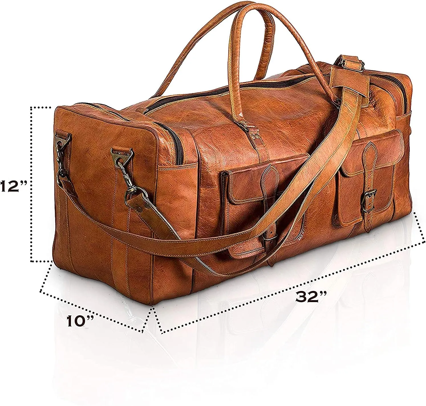Men's Travel Bags, Brown, 21 inch