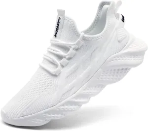Men's Walking Running Shoes Sneakers Athletic Non Slip On Sports Tennis Fitness Shoes Casual Workout Lightweight Breathable Trainers Gym Fashion Mesh Soft Comfortable Shoe