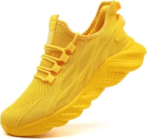 Mens Walking Shoes Running Trainers Sneakes Athletic Gym Fitness Sport Shoes Non Slip Breathable Mesh Comfortable Workout Fashion Slip On
