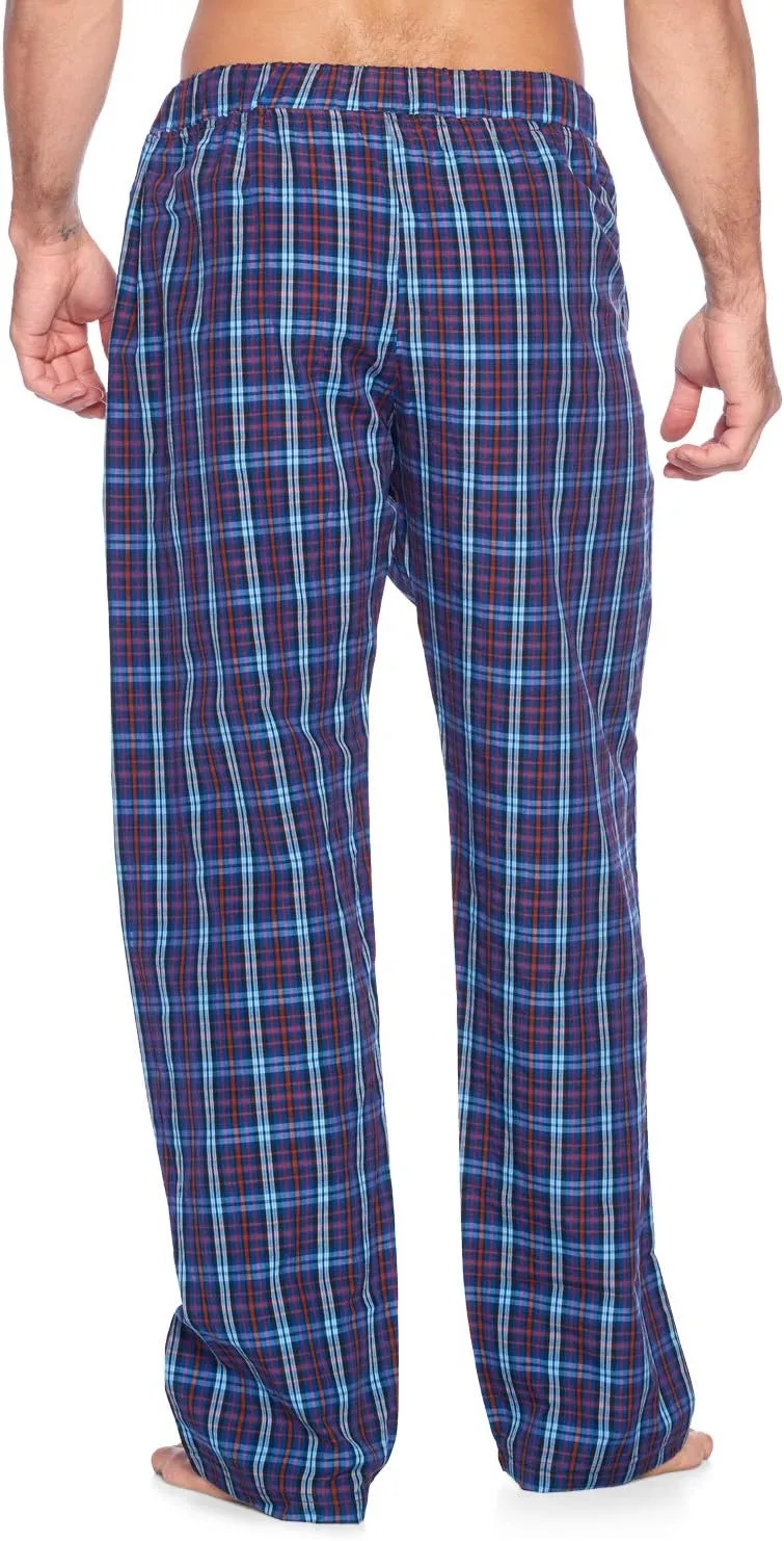 Men’s Woven Plaid Sleep Pajama Pants Long PJ Sleepwear & Loungewear Bottoms