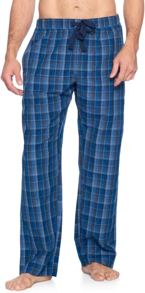 Men’s Woven Plaid Sleep Pajama Pants Long PJ Sleepwear & Loungewear Bottoms