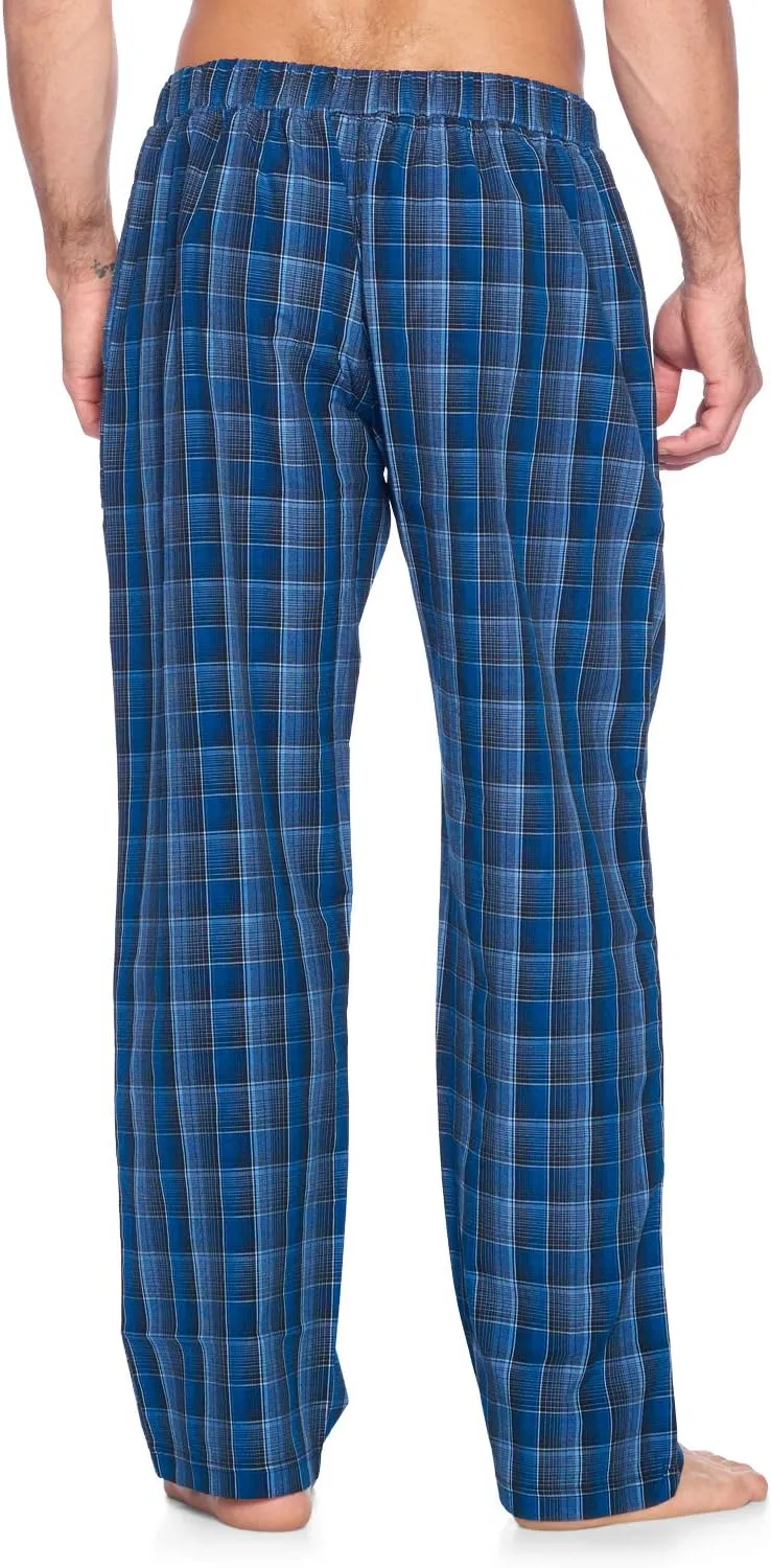 Men’s Woven Plaid Sleep Pajama Pants Long PJ Sleepwear & Loungewear Bottoms