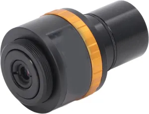 Microscope Eyepiece, 0.5X Microscope Electronic Eyepiece, 25mm Camera Interface, Multifunctional Zoomable Lens for Schools and Laboratories, Slides