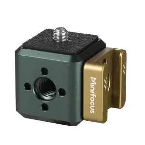 MINIFOCUS Multi-Hole Screws Adapter with Cold Shoe Mounts 1/4'' & 3/8'' Thread