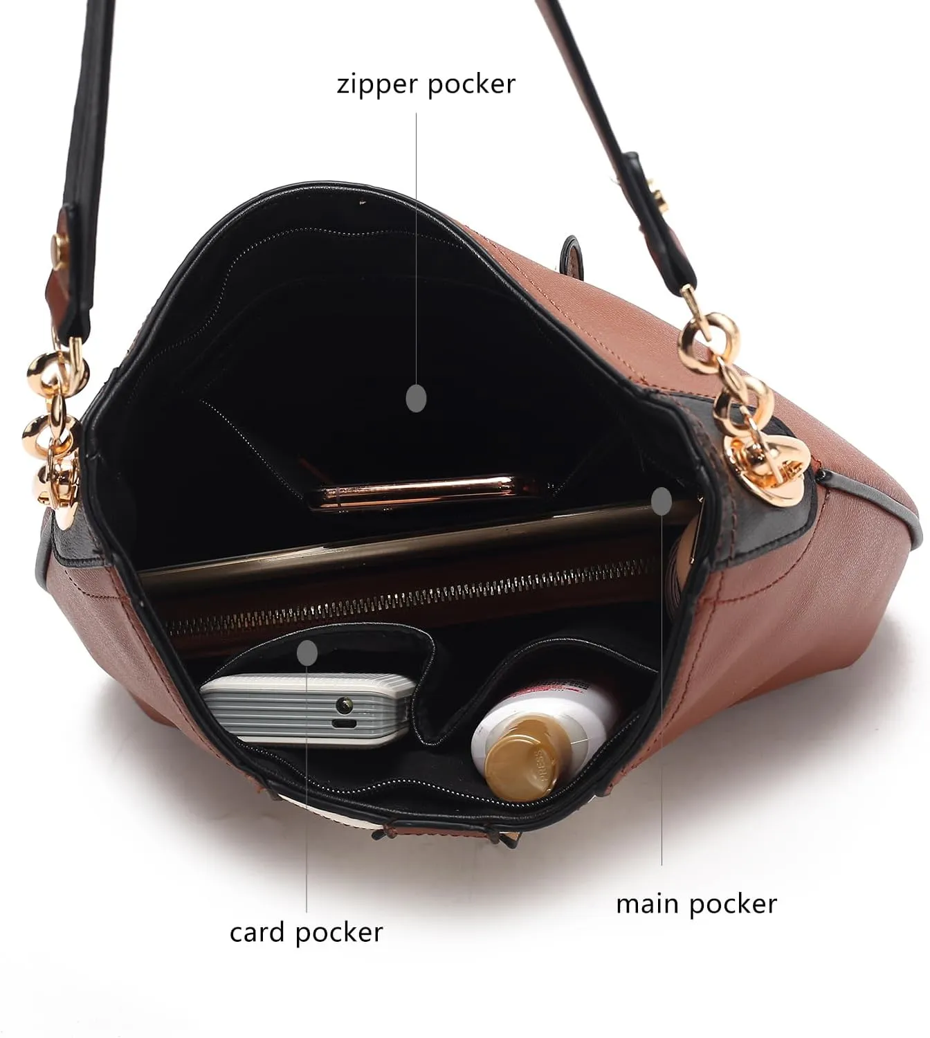 MKF Collection Hobo Bag Set for Women & Wristlet Wallet, Designer Handbag Purse Top Handle Shoulder Bag By Mia K