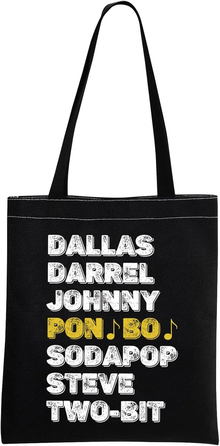 MNIGIU 80s Movie Inspired Tote Bag - Outsiders Broadway Musical Fans Stay-Gold Gift For Her
