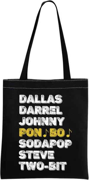 MNIGIU 80s Movie Inspired Tote Bag - Outsiders Broadway Musical Fans Stay-Gold Gift For Her
