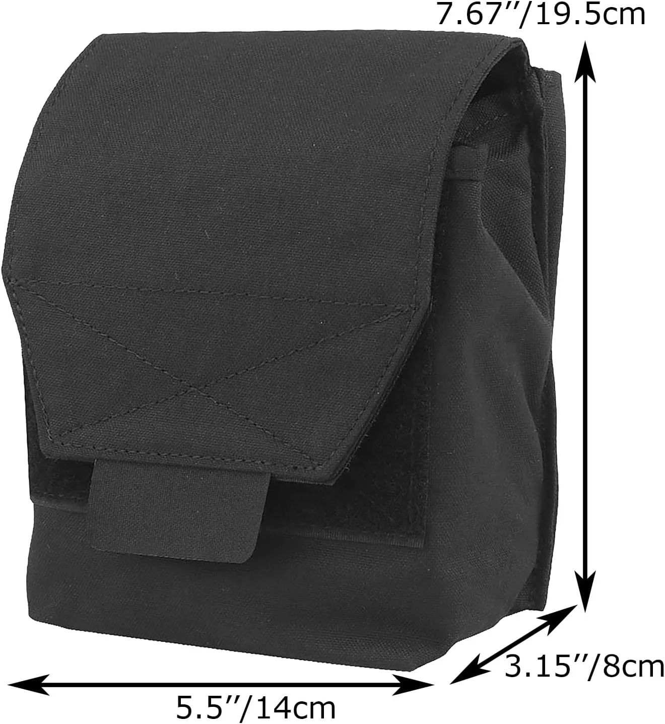 Molle Admin Pouch with Elastic Mag Insert,SABADO Multifunctional GP Pouch Utility Tools Storage,EDC Bag Fit Tactical Vest and Belt