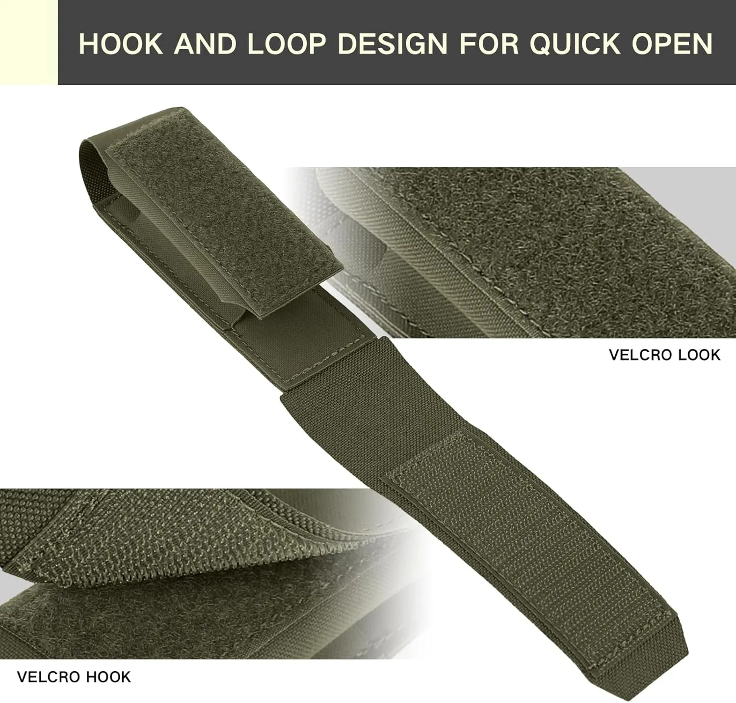Molle Flashlight Holster TKO Tactical Pouch Nylon Small Tool Kit Multifunctional Storage Pouches as External Expansion Adapter Bag for Duty Belt Vest Backpack