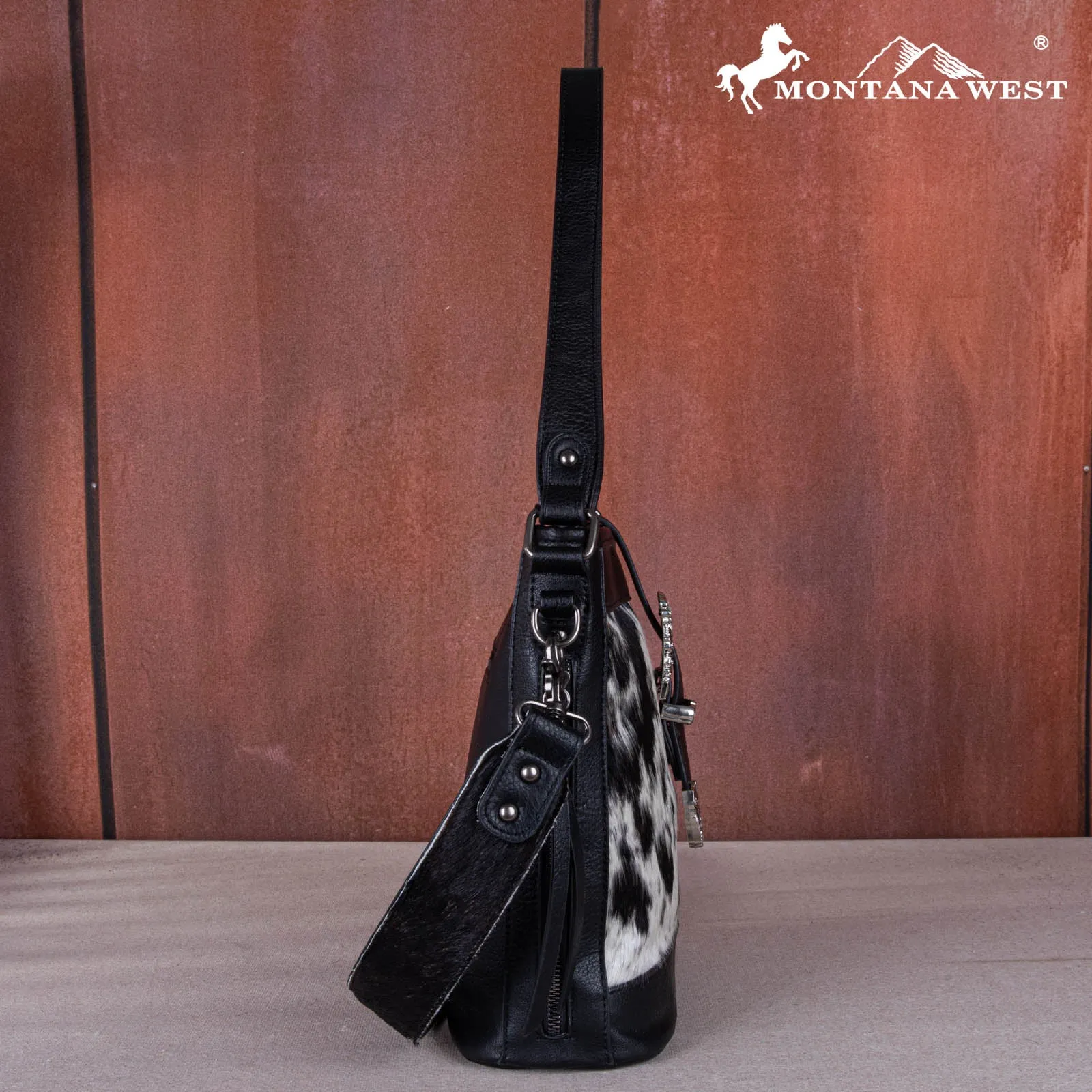 Montana West Buckle Cowhide Tote