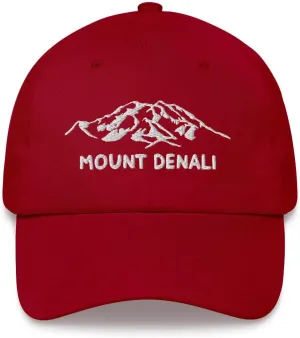 Mount Denali Dad Hat McKinley Alaska USA Highest Mountain Hiking Travel Exploration Hat National Park