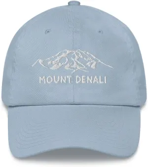 Mount Denali Dad Hat McKinley Alaska USA Highest Mountain Hiking Travel Exploration Hat National Park
