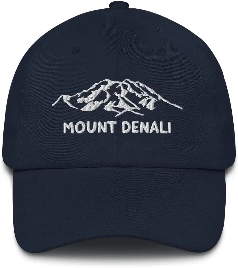 Mount Denali Dad Hat McKinley Alaska USA Highest Mountain Hiking Travel Exploration Hat National Park