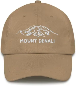 Mount Denali Dad Hat McKinley Alaska USA Highest Mountain Hiking Travel Exploration Hat National Park