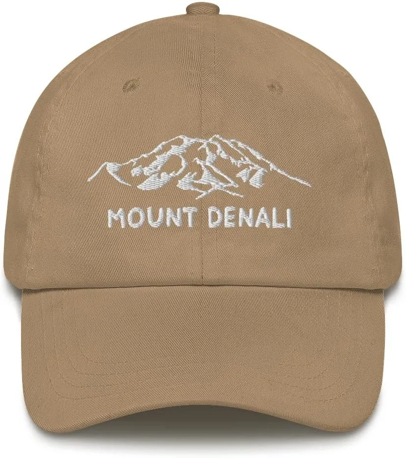 Mount Denali Dad Hat McKinley Alaska USA Highest Mountain Hiking Travel Exploration Hat National Park