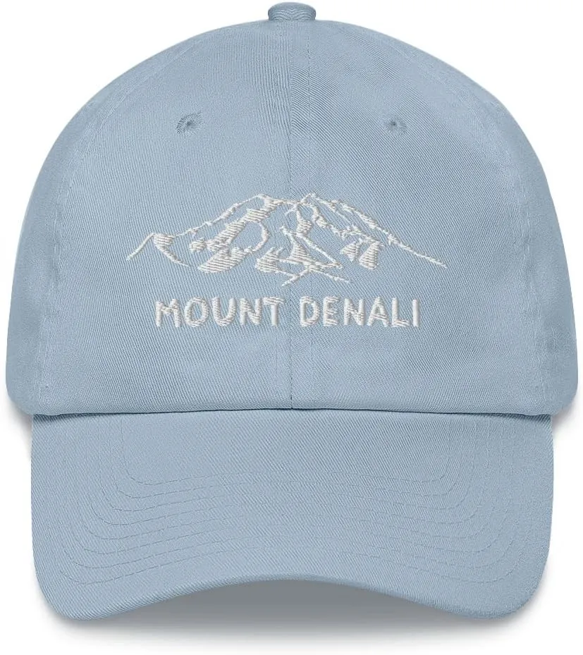 Mount Denali Dad Hat McKinley Alaska USA Highest Mountain Hiking Travel Exploration Hat National Park