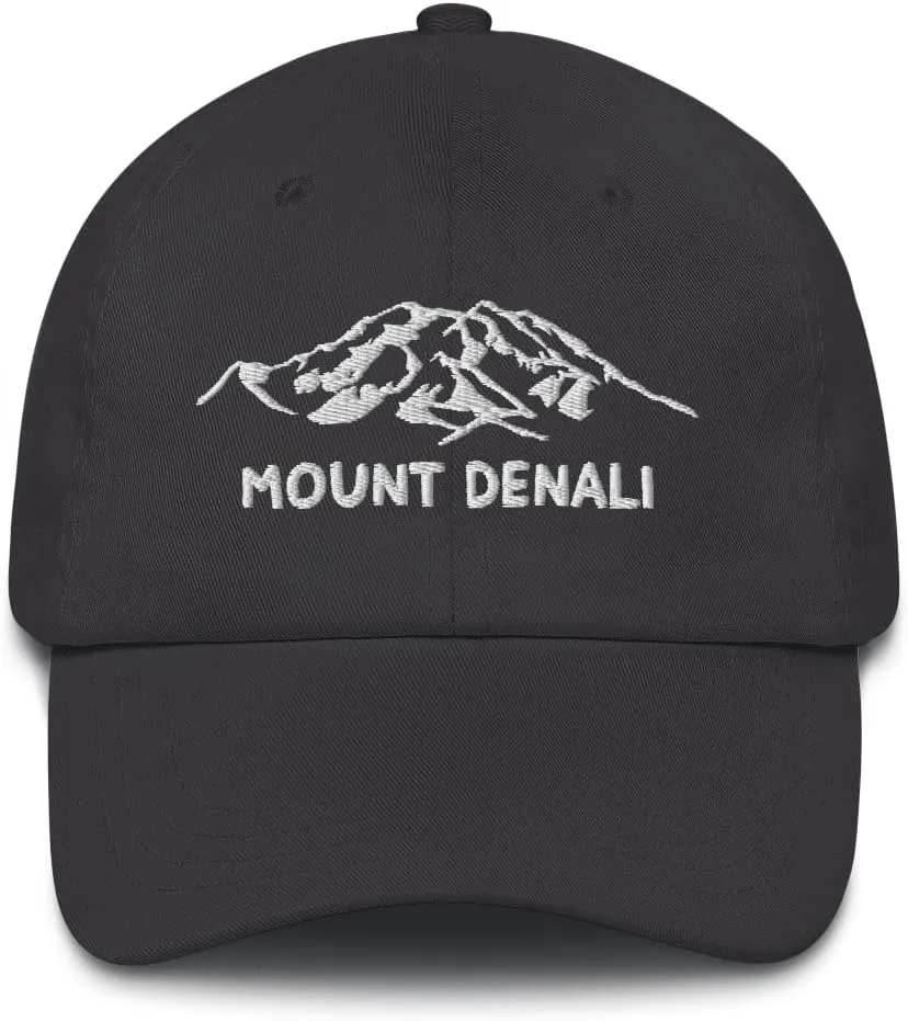 Mount Denali Dad Hat McKinley Alaska USA Highest Mountain Hiking Travel Exploration Hat National Park