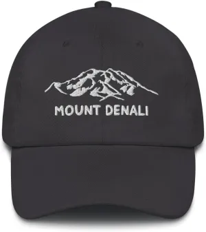 Mount Denali Dad Hat McKinley Alaska USA Highest Mountain Hiking Travel Exploration Hat National Park