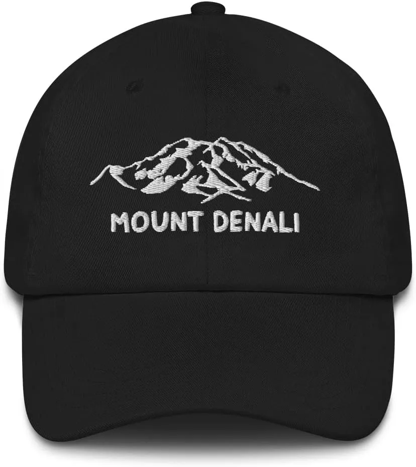 Mount Denali Dad Hat McKinley Alaska USA Highest Mountain Hiking Travel Exploration Hat National Park