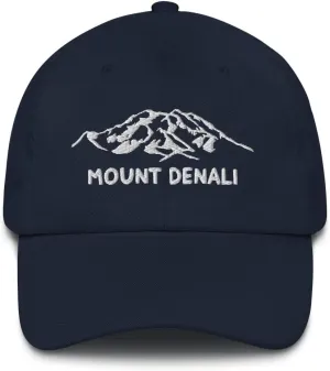 Mount Denali Dad Hat McKinley Alaska USA Highest Mountain Hiking Travel Exploration Hat National Park