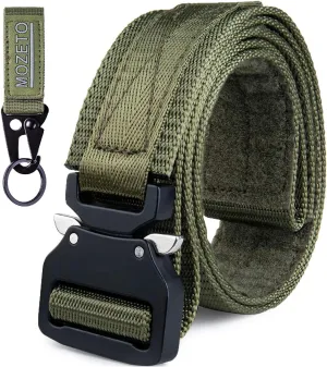MOZETO Tactical Belts for Men 1.5" Nylon EDC CCW Gun Belt for Concealed Carry Holsters with Heavy Duty Quick Release Buckle