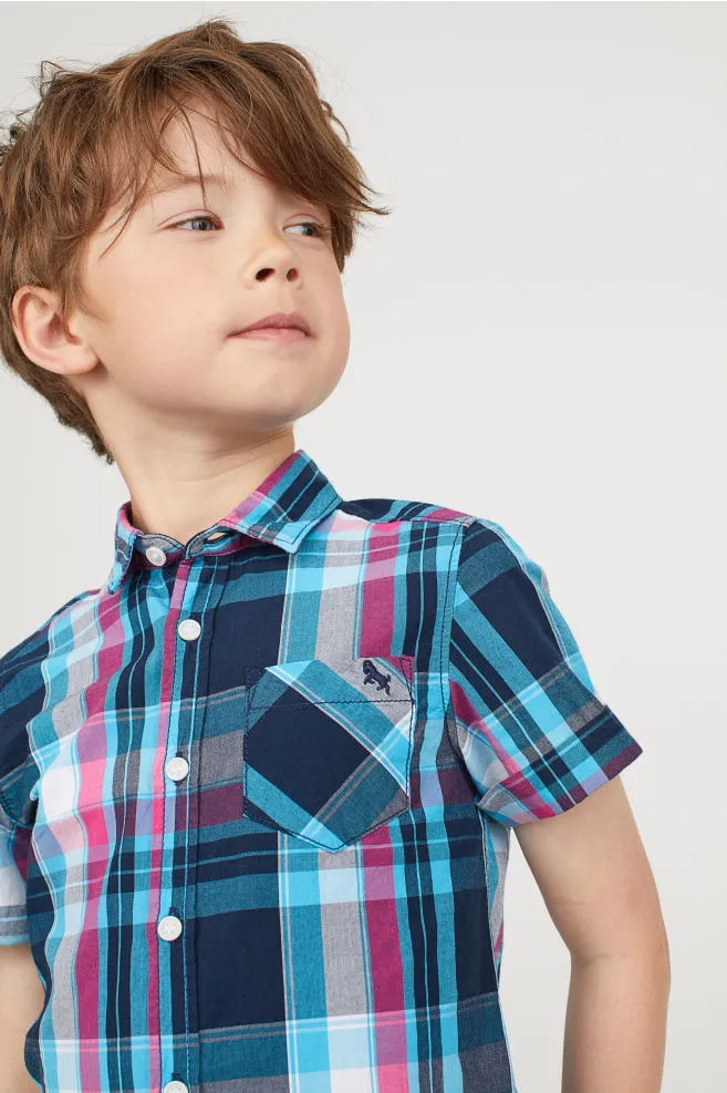 Multi Color Check Cotton Shirt
