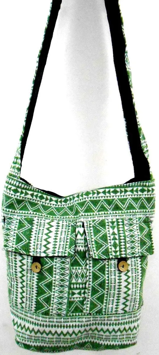 Multi Color Cotton Woven Handmade Crossbody Boho Hippie Women Shoulder sling Bag