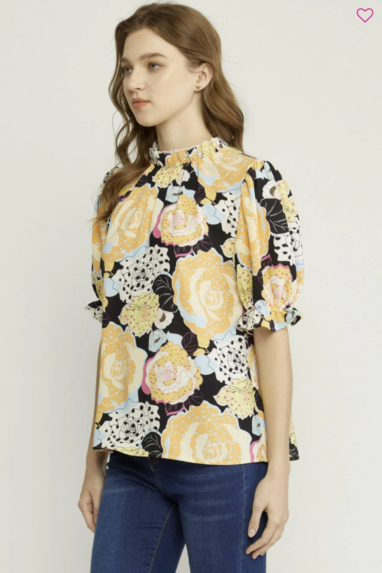 Multi-Color Floral Top