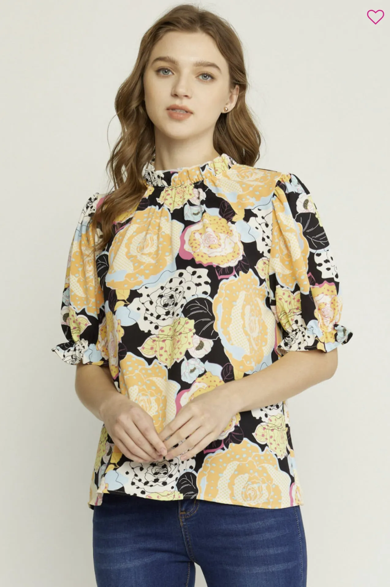 Multi-Color Floral Top