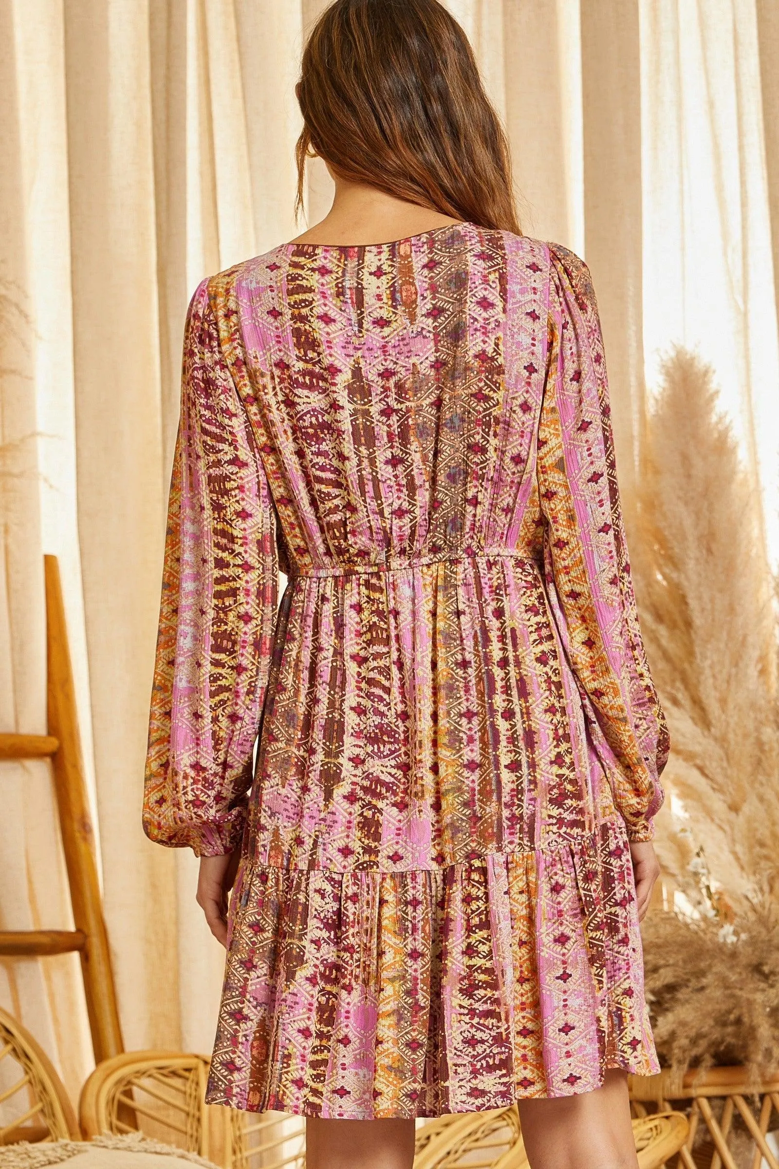 Multi Color Waistline Dress