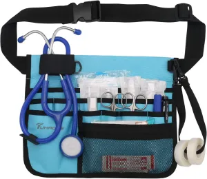 Multifunctional Nurse Storage Bag - Medical Kit Waist Bag With Pocket for Practical Storage (Blue)