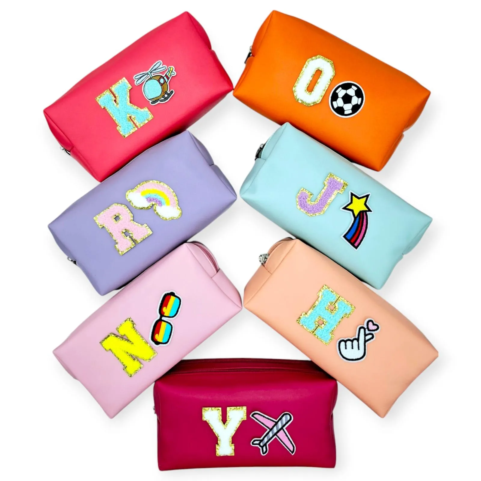 Multipurpose Pouch with Double Pocket | PU Leather Pouch with Motifs