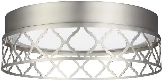 Murray Feiss FM501SN-LED One Feiss Amani FM501-LED Flush Mount Light, Satin Nickel