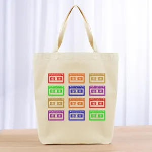 Music Casettes Tote Bag - multi