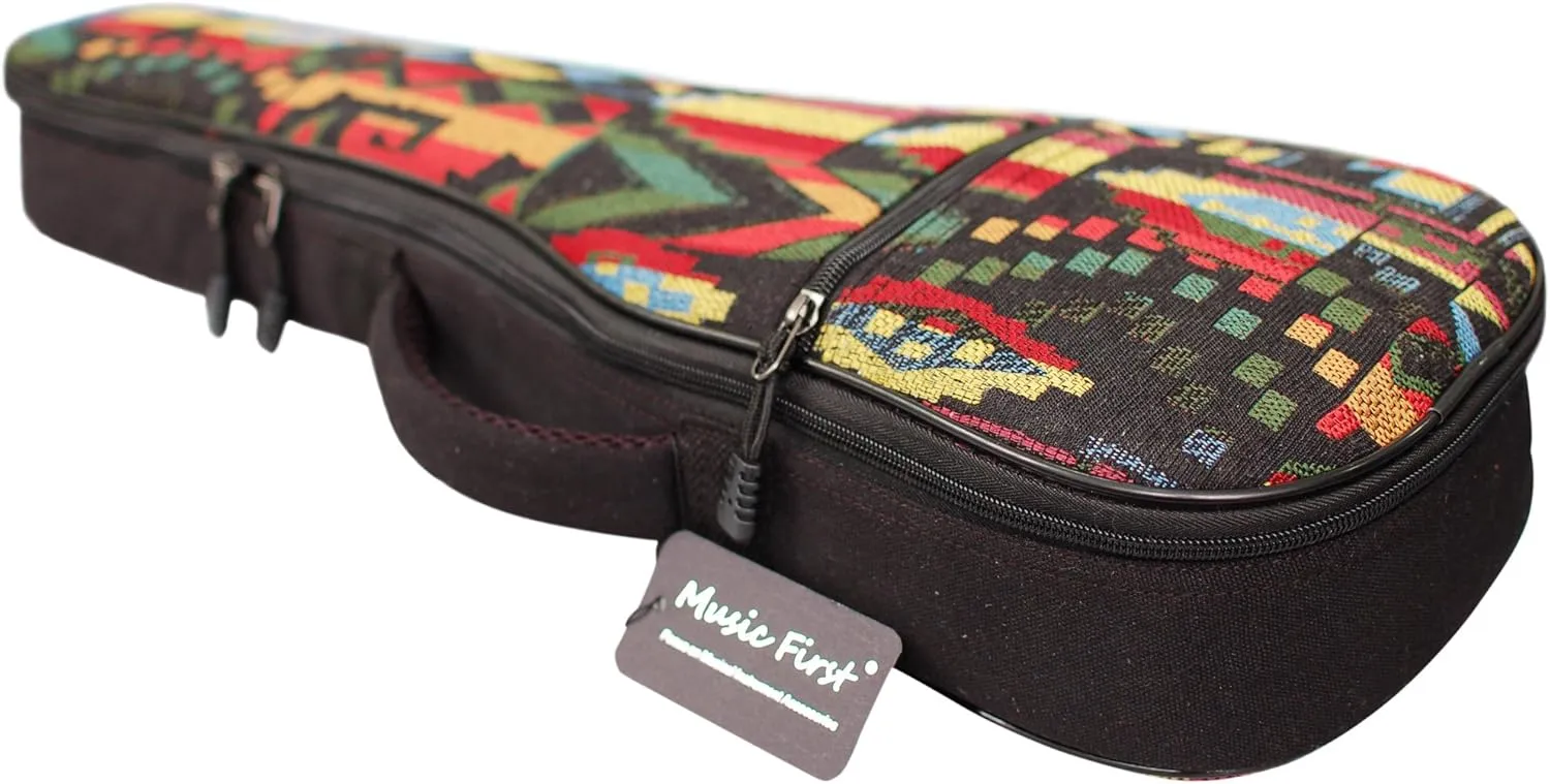 MUSIC FIRST Woven The Native Vintage Style Ukulele case Ukulele Bag Ukulele gig Bag (23~24 inch Concert, The Native)