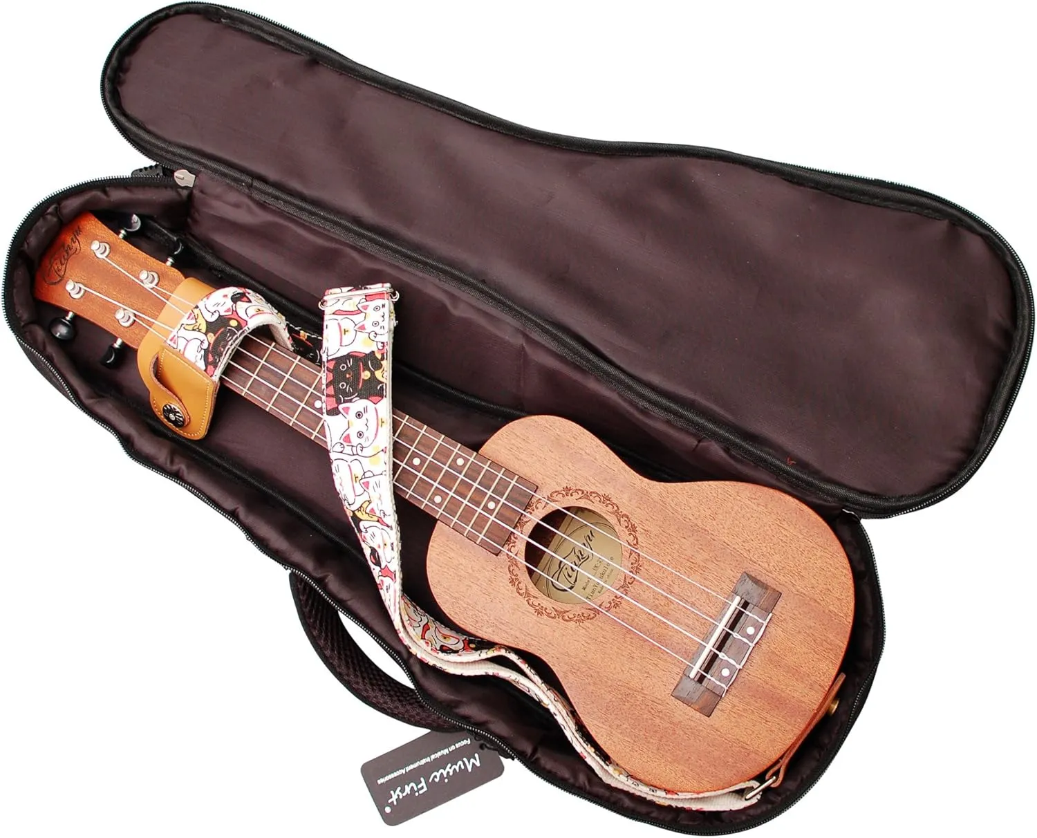 MUSIC FIRST Woven The Native Vintage Style Ukulele case Ukulele Bag Ukulele gig Bag (23~24 inch Concert, The Native)