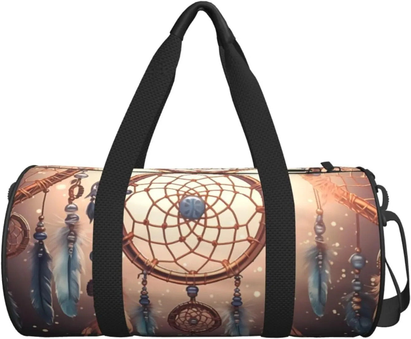 Native American Dream Catcher Travel Duffle Bag for Men Women Sport Gym Bag Foldable Weekender Bag Carry on Overnight Bag for Travel Swimming Basketball