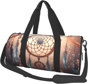 Native American Dream Catcher Travel Duffle Bag for Men Women Sport Gym Bag Foldable Weekender Bag Carry on Overnight Bag for Travel Swimming Basketball