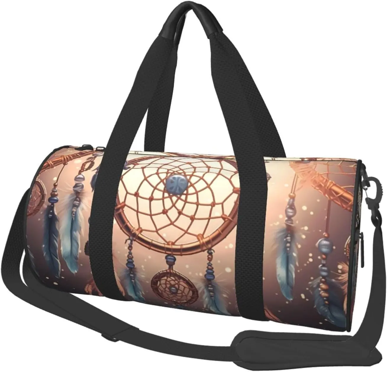 Native American Dream Catcher Travel Duffle Bag for Men Women Sport Gym Bag Foldable Weekender Bag Carry on Overnight Bag for Travel Swimming Basketball